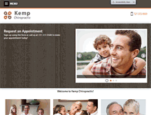 Tablet Screenshot of kempchiropracticcenter.com